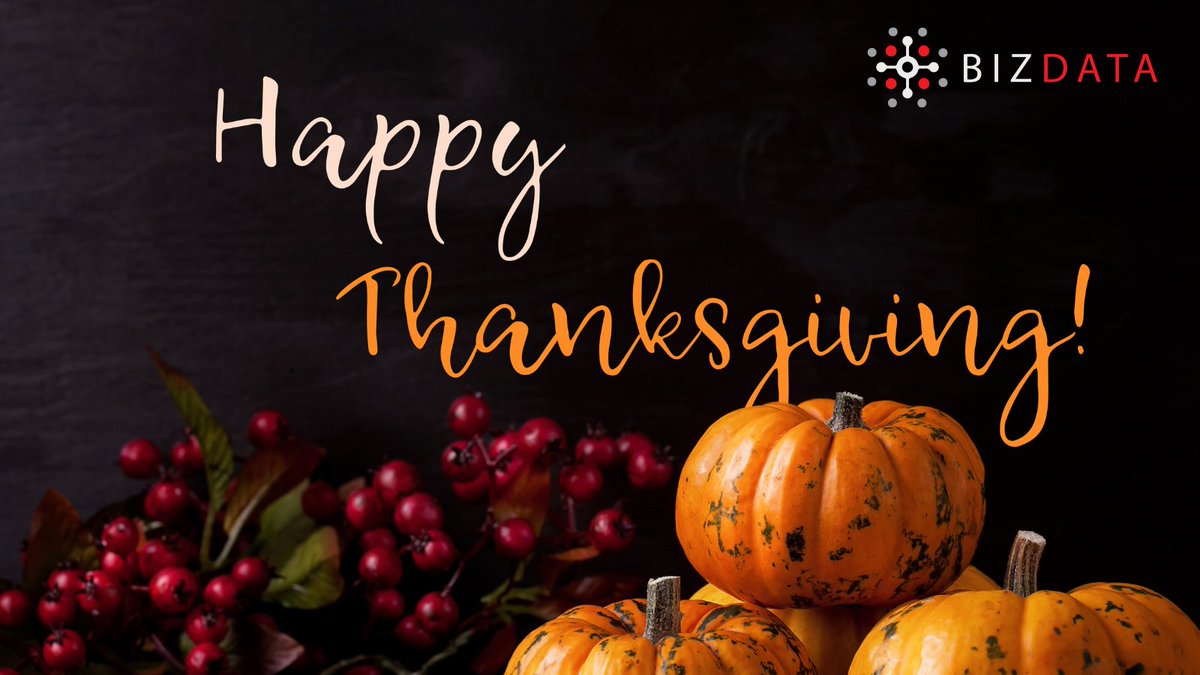 bizdatainc's tweet photo. Happy Thanksgiving from us at Bizdata! #Grateful to have such a supportive, knowledgeable, and driven #team!
#ThanksgivingDay2021 #Bizdata #HappyThanksgiving https://t.co/DrbtzkUK25