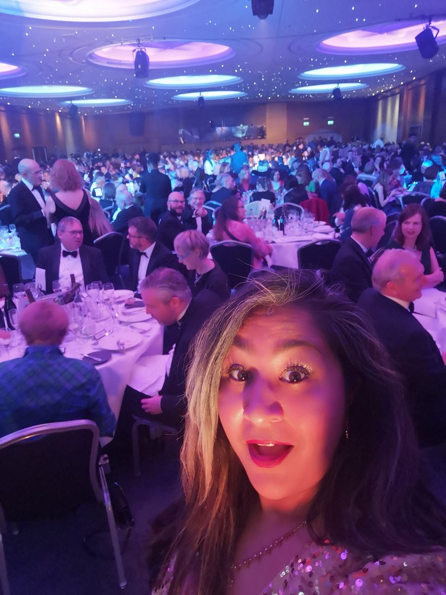 I'm in a room with 900 people all in black tie for #theawards ("the Oscars of Higher Education.") Unimaginable a year ago.