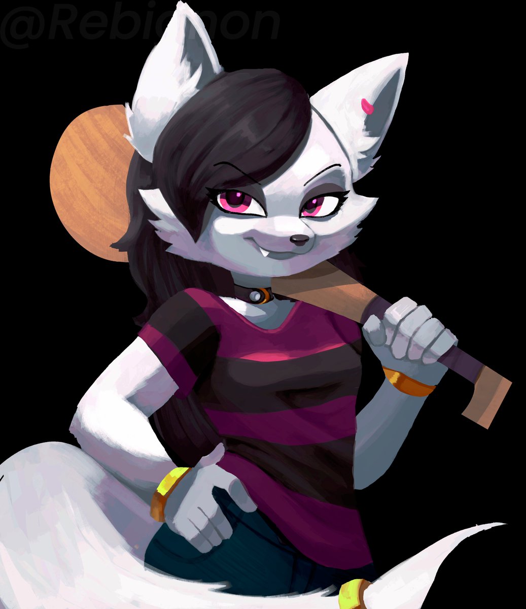 Detailed painting furry commission for <a href="/TheWolf0fWinter/">Wolf</a> !, a very punk and cool design if you ask me u///u. I accept 2 slots more!
