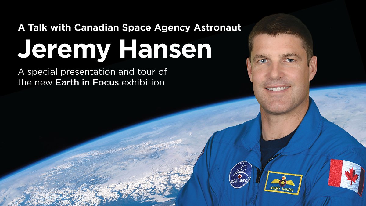 SciTechMuseum's tweet photo. Tickets are almost sold out for our talk with @csa_asc astronaut @Astro_Jeremy 👨🚀🇨🇦! You can still enjoy the event by tuning in to our Facebook Live broadcast of the presentation Friday at 11 AM 👉 https://t.co/jwkGOq2TFY #CanadianAstronaut #AstronautTalk #Csa_Asc https://t.co/NTzOqUrSMQ