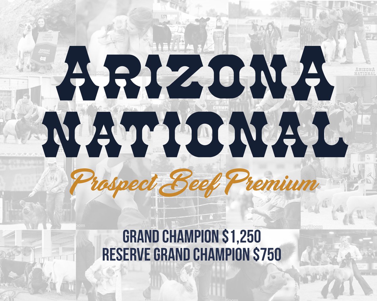 AzNational's tweet photo. Say it louder for the folks in the back - Prospect Cattle - deserve to be recognized! #PremiumIncrease #AZNational https://t.co/uuKQahxduG