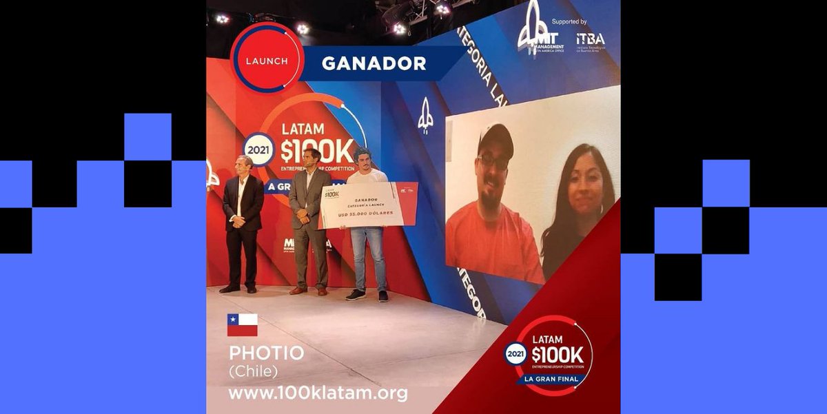 PhotioCL's tweet image. ¡Ganamos! El año 2019 fuimos los ganadores de @Latam100 en la categoría Pitch, y este año hemos vuelto a obtener el premio, pero esta vez en la categoría Launch. Los únicos chilenos en ganar ambas categorías y los primeros en ganar dos veces el 100K Latam 🏆🇨🇱
#100klatam #Photio