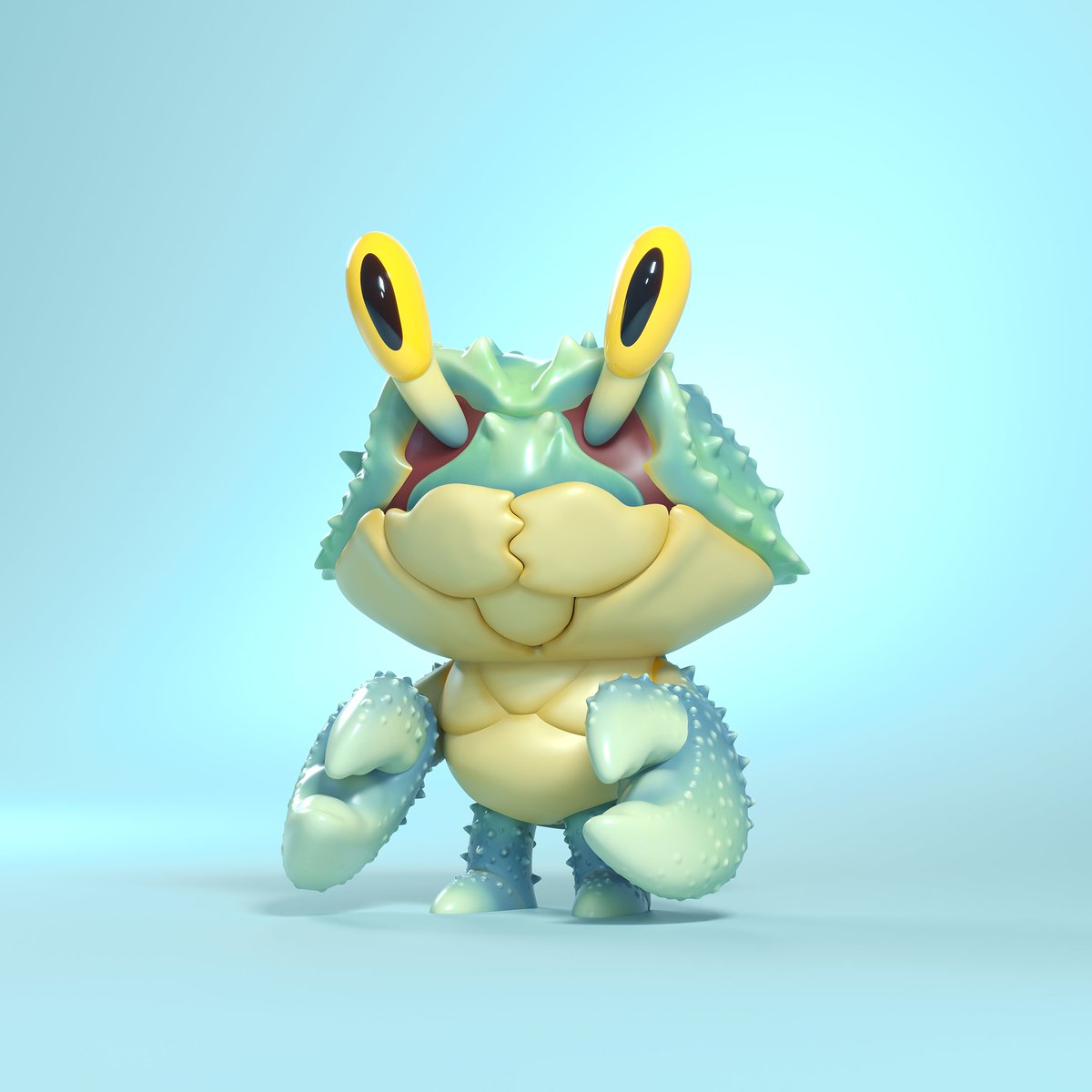 Camarasketch's tweet photo. I have been quite busy lately, but somehow managed to find some time to model this little dude. Some kind of little crab kaiju!
#albertocamara https://t.co/5ZVVTXIVPK