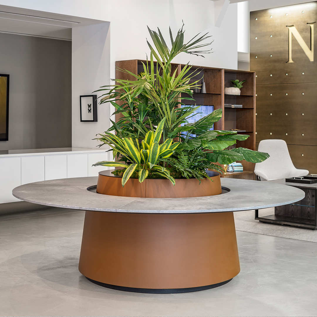 _nucraft's tweet photo. We ♥️ custom projects! Contact your Nucraft rep to learn more about this custom planter table and discuss your own custom ideas. https://t.co/yY2jgNQXFS https://t.co/kisCP75g7g