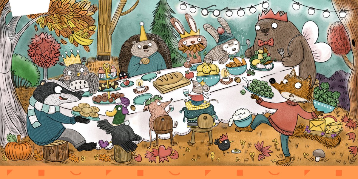 This Thanksgiving, we hope you get to share a table with the ones you love! 🥰  Hidden Pictures illustration by @naalchidraws #HappyThanksgiving