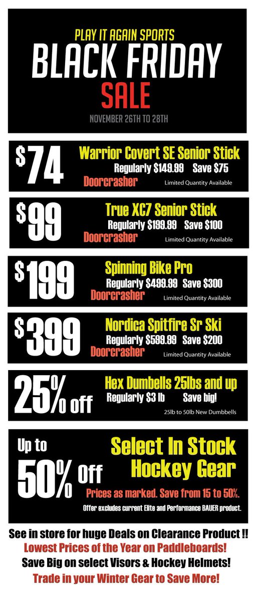 PIASOttawa's tweet image. Black Friday Deals on now!!