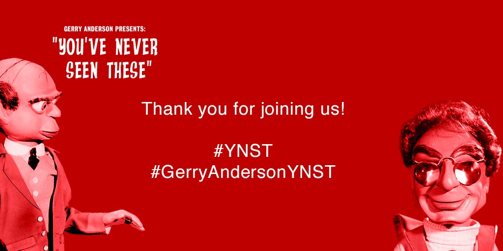 networktweets's tweet photo. …and that’s a wrap! We hope that you enjoyed Gerry Anderson Presents: "You’ve Never Seen These", it was most satisfactory.
@GerryAndersonTV
#YNST
#GerryAndersonYNST https://t.co/J8tBGUIku8