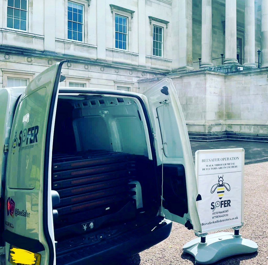 bee_safer's tweet photo. Deploying portable Knife arches
& SIA licensed security staff.
Be safe this weekend
01519668185
security@beesafer.co.uk
#knifearch #security #Protection #knfecrime #liverpool #merseyside #Southport #Manchester #Lancashire #blackpool #events #doorsupervisors https://t.co/wiNVLf1eHp