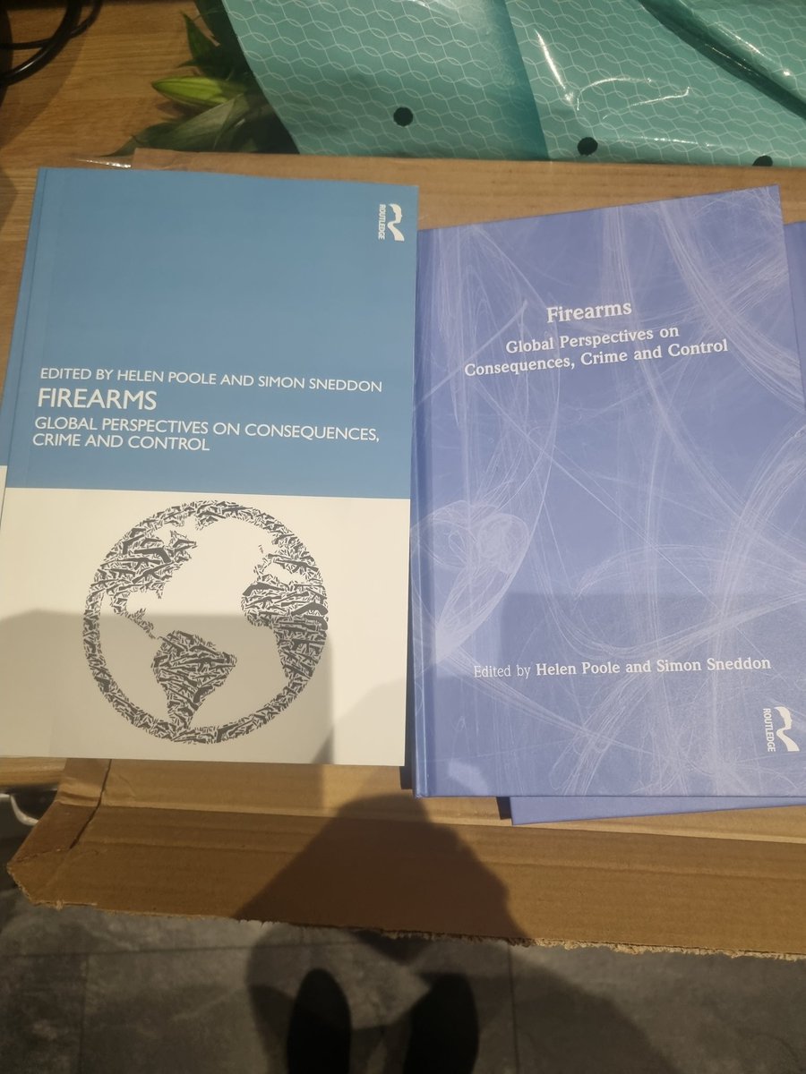 HelenPoole2's tweet photo. Got home to find long awaited copies of my first edited text. This represents many evenings, weekends and holidays by the whole team. Very proud.  @SimonSneddon @S4r4h_W @northants_nc @PSqCriminology https://t.co/7CPQp7uUUF