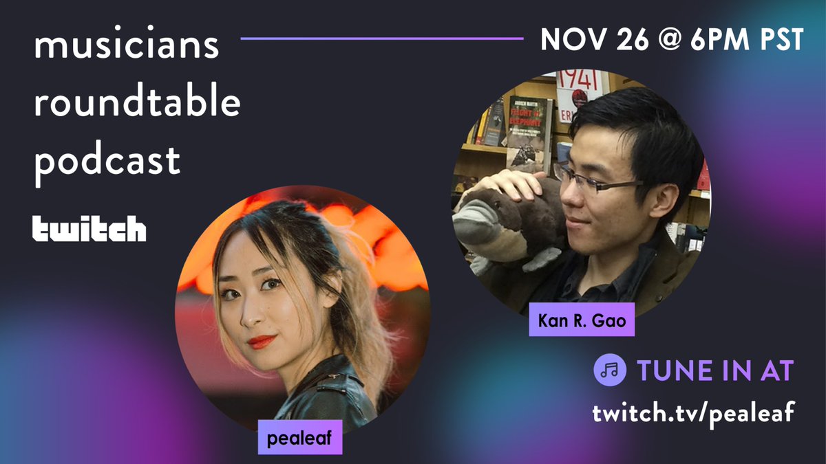 itsPealeaf's tweet photo. Super excited to have Kan Gao @Reives_Freebird, creator of @freebird_games and "To The Moon" join us tomorrow for a 1 on 1 podcast on Twitch! 

Such an honor!!!

PS. We're going to be starting a little earlier than usual (6pm PST) See you guys there!!! https://t.co/SkQrIm2vHB