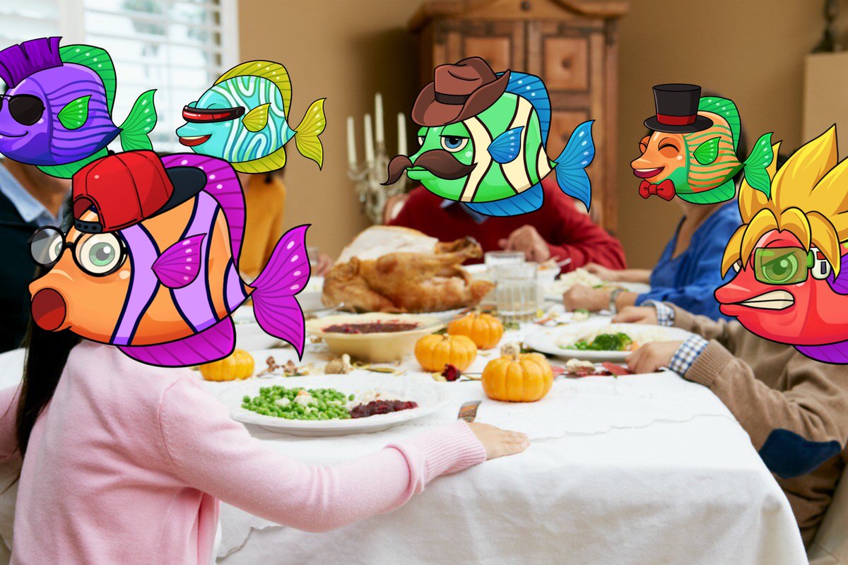 MetaFishCrew's tweet image. Who wants to join the table? 🦃