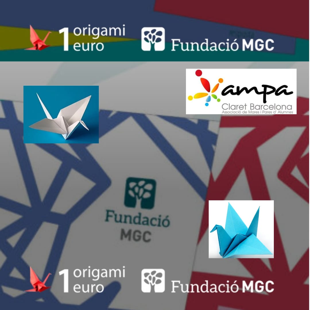 Benvolgudes famílies, 
Engeguem la campanya solidària 1 origami, 1€, i les podeu fer amb el paper que més us agradi i dipositar-los a les caixes que trobareu a consergeria i el vestíbul d'infantil.
Moltes gràcies, 
(1origami1euro.org) <a href="/1origami1euro/">1 origami 1 euro</a> <a href="/claretbarcelona/">Escola Claret Barcelona</a>