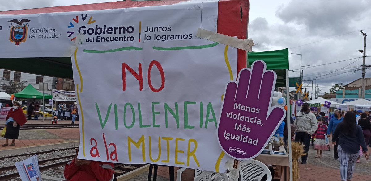 Participamos como @AgriculturaChim    en la Feria conmemorativa por el Día Internacional de la Erradicación de la Violencia a la Mujer en Riobamba #DeLaIndignaciónALaAcción para construir una sociedad más justa y segura para nuestras valiosas mujeres.