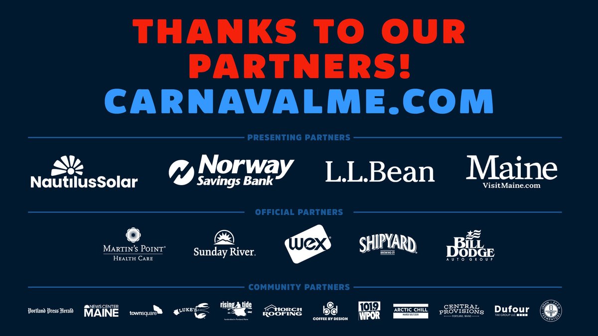 CarnavalMaine's tweet photo. Happy Thanksgiving!

Today and every day, we’re thankful for all of our partners who help us celebrate winter and bring Carnaval ME to life ❄️

#CarnavalME | #MadeInME https://t.co/APpRxdJ59U