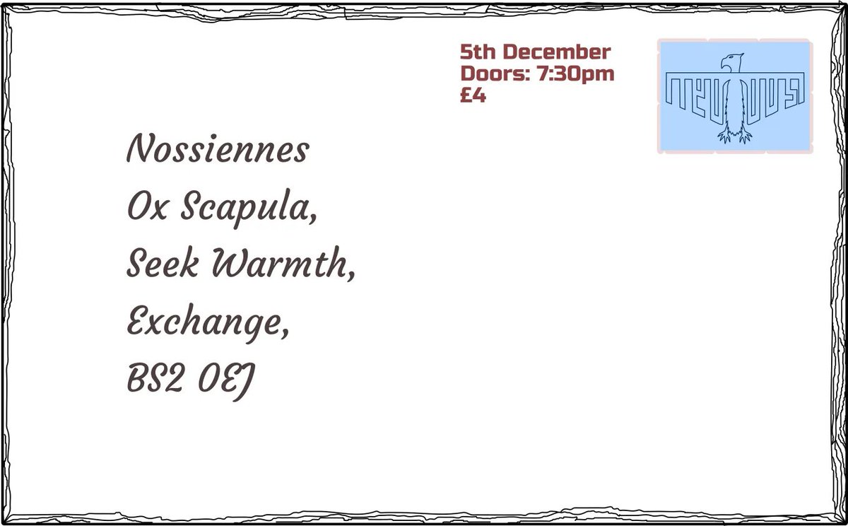 Now on the main stage!@exchangebristol <a href="/SeekWarmth/">seek warmth</a>  nossiennes ox scapula