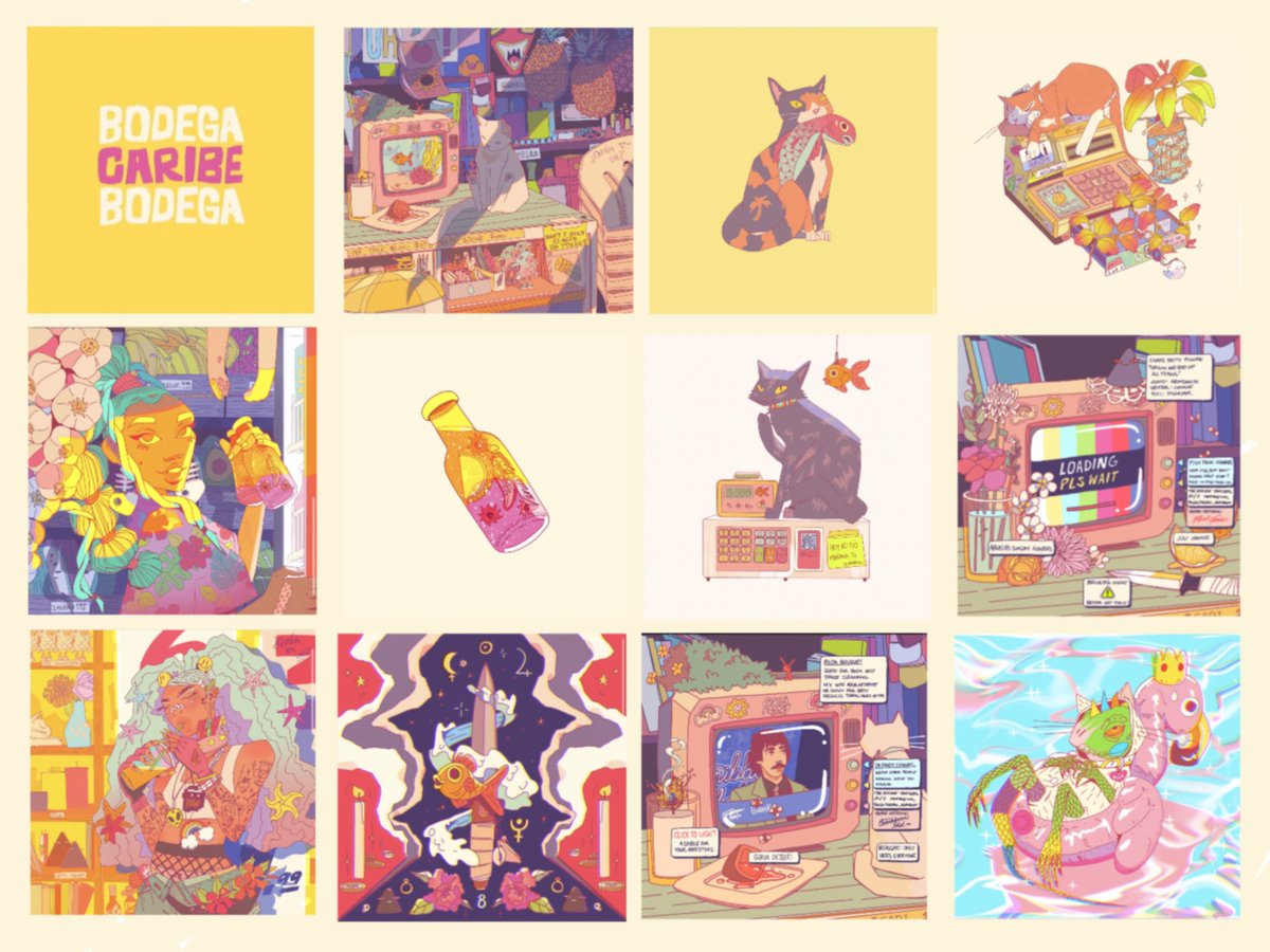 UhBodega's tweet photo. Anny: hola! I’m Anny the manager of this magical bodega 🌴✨

Anny: say hi to our #Bodegatos, enjoy a delicious juice or buy some hierbas y velas for your spell 

Anny: check out this threat for more 🧵👇🏽

——

⭐️https://t.co/7qWep8WHCb

⭐️https://t.co/h5Mcb7iJSk https://t.co/JdNVn5PlJo