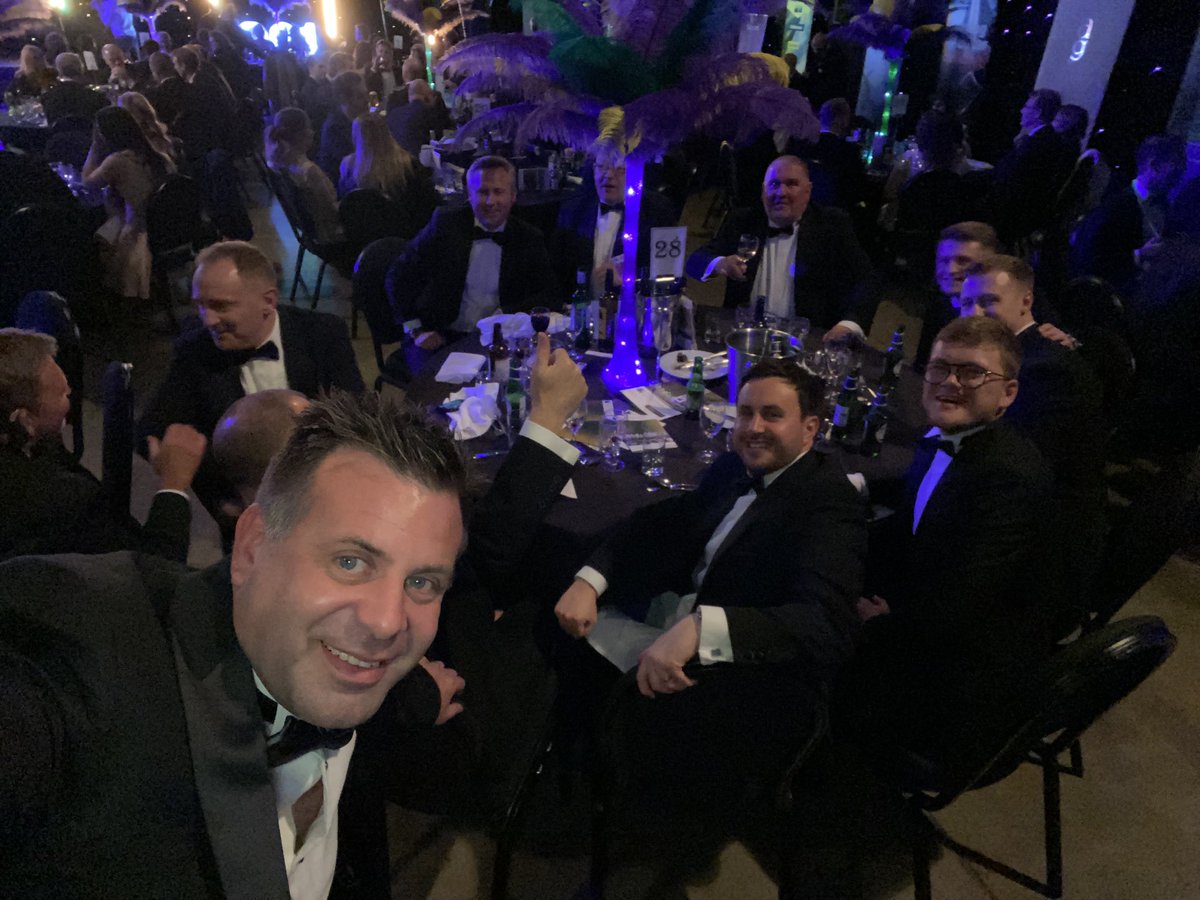 AndyVipas's tweet photo. ⁦@BAMNuttall⁩  and ⁦@EnvAgencyYNE⁩  celebrating at #CEYC2021, fantastic night at Leeds Dock celebrating the best. Construction projects in Yorkshire &amp; Humberside https://t.co/A07pFNwCrr