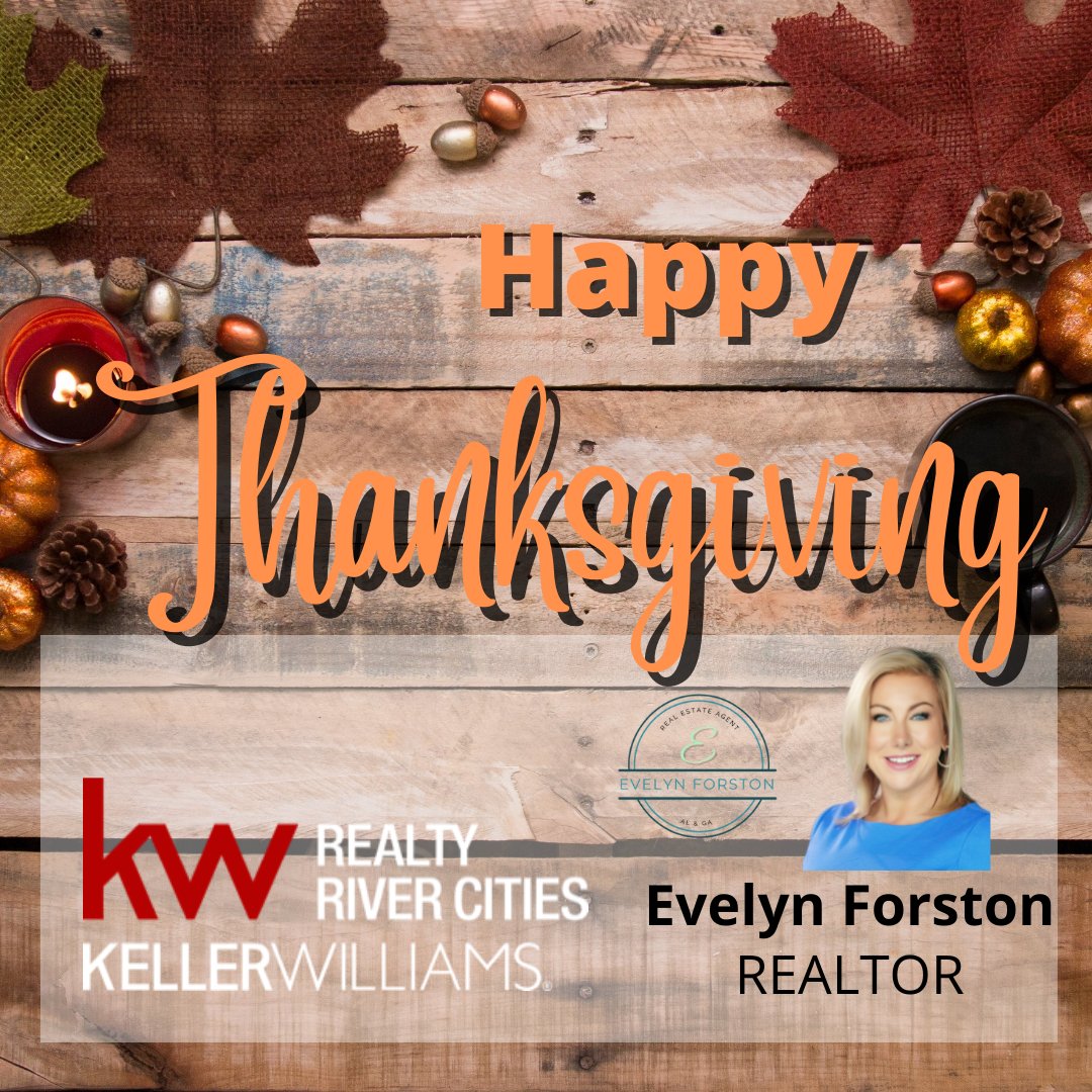 EFRealtor's tweet photo. Wishing you and your family a very Happy Thanksgiving 

#realestate #columbusga #smithsstation #phenixcity #alabama #georgia #home  #house  #colga #realtor #homeowner #fortbenning #ftbenning #fortmithchell #chattahoochee #rivercity #columbusgeorgia  #realestateagent #youtube https://t.co/RoO88cNkHB