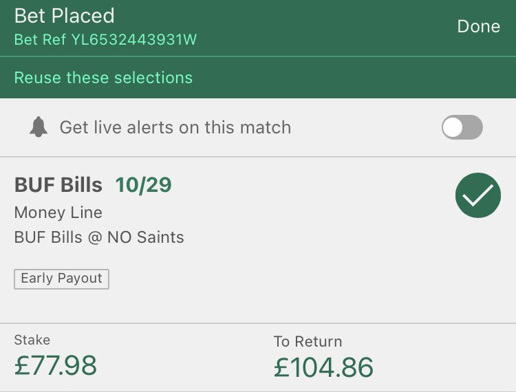 TopCornerTips_'s tweet image. Final Bet £10-£100 Challenge 🏈