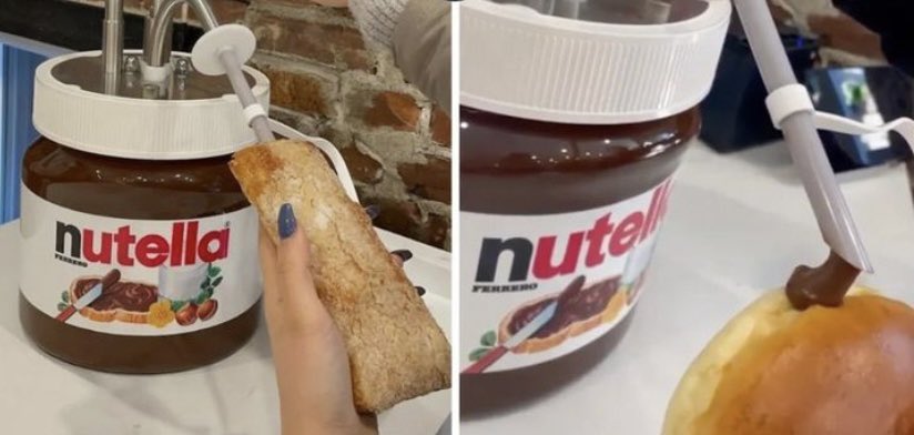 DoogleRags's tweet photo. My favourite hometown bakery just got a NUTELLA machine ! Looks like I’ll be picking a treat and stuffing it to the max… daily !! 🤤
#NutellaIsLife ❤️ https://t.co/FmcIoMhWDZ