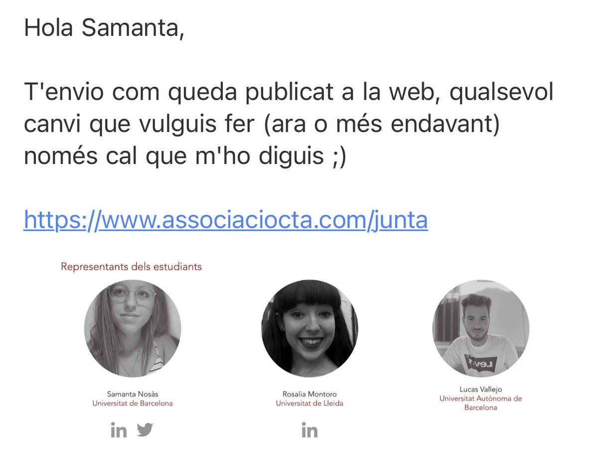 foodcolors_cat's tweet photo. Avui sóc oficialment la Representant dels estudiants de la @AlimentacioUB de CTA🥳. Gràcies a l'@AssociacioCTA per pensar en mi! 
#seguimtreballant https://t.co/wWkIEygFoP