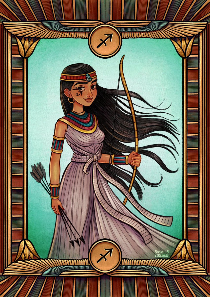 Bassel_ELKADI's tweet photo. Sagittarius ♐️ with an ancient Egyptian theme 🎨 

#ancientegypt #egypt #luxoregypt #SphinxAvenueLuxor #احتفاليه_الكباش #illustration #characterdesign #characterdesigner #digitalart #digitalpainting #characterart #çizim #watercolor #procreateart #procreate #ipadart #sketch #رسم https://t.co/Um9lOKGkD9
