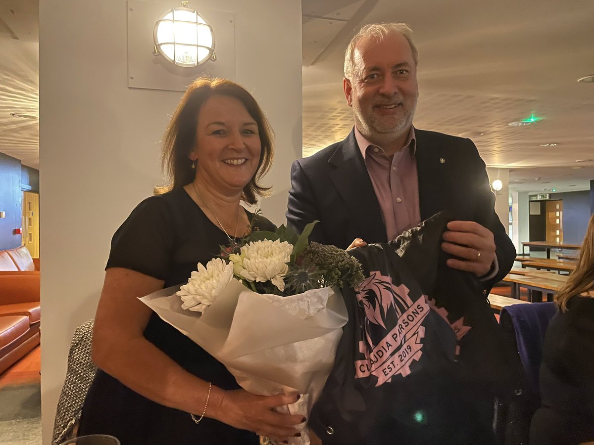 LboroVC's tweet photo. Fantastic hall dinner @CPLboro. Great food and amazing karaoke (@MichaelMHarry you are a star). Thanks for making @jojenni and I so welcome. https://t.co/Ud9Y8WDr8k