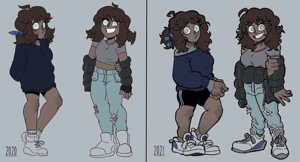 STARMAKERSPilot's tweet photo. Redraw comparison of my girl! ❄️ https://t.co/XoNWVYicKh
