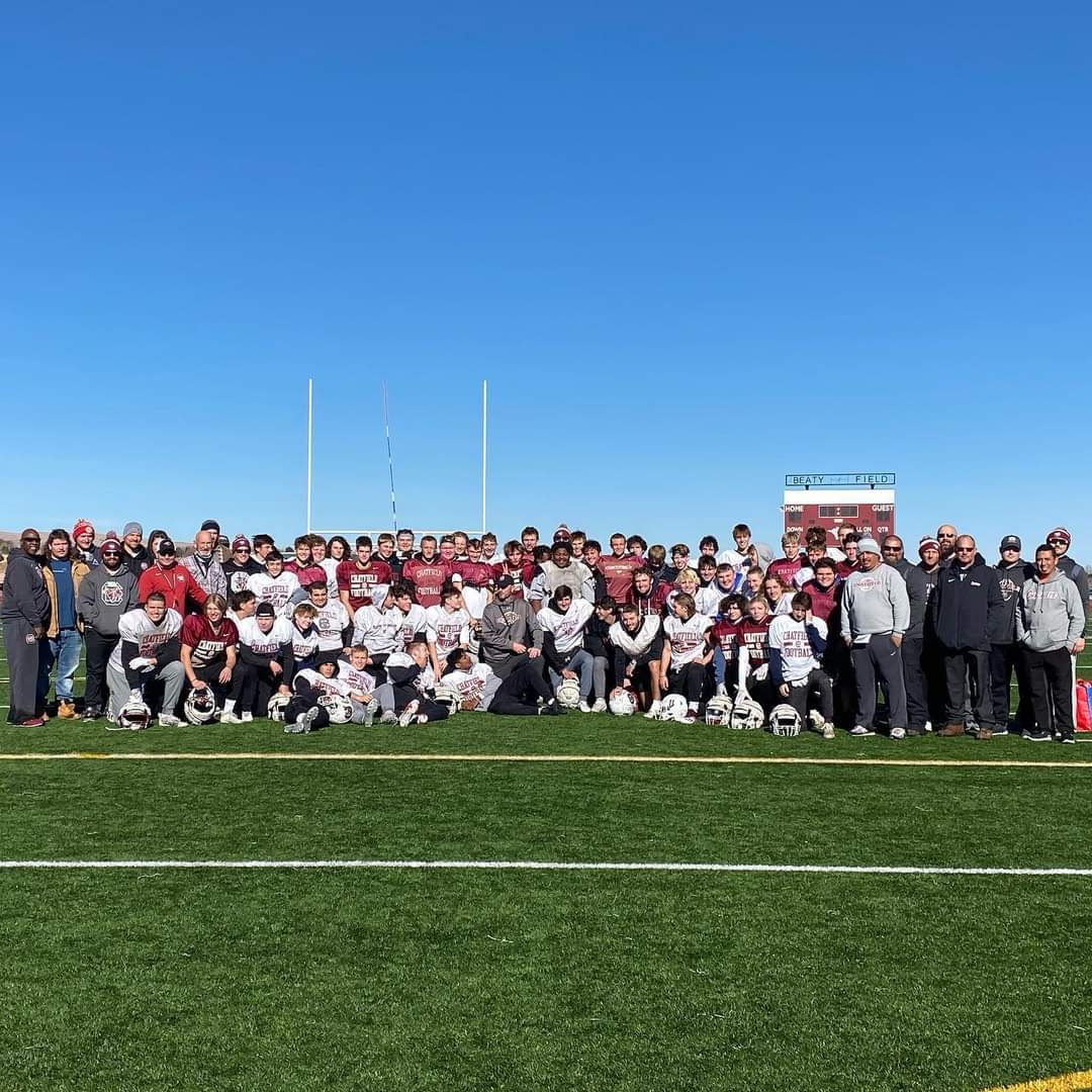 Thankful to be out here playing the game I love with my brothers on Thanksgiving 🙏🏈 #AGTG #uncommon <a href="/Chatfieldftball/">ChatfieldFootball</a>