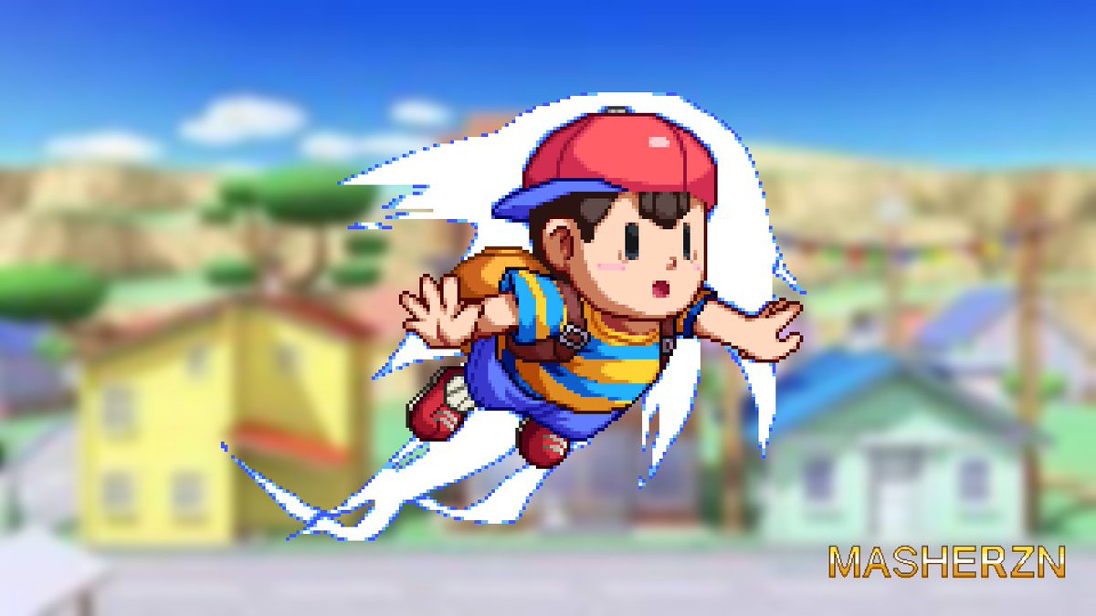 PK THUNDER!this time i wanted to make ness so , here it is!#Earthbound #nes...