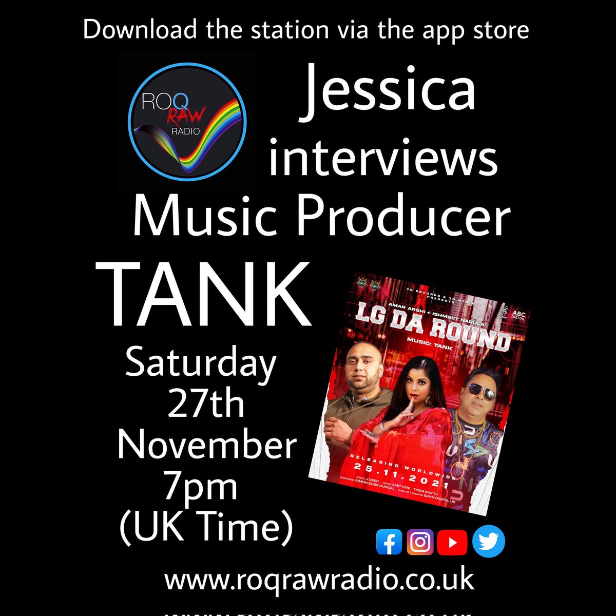 roqrawradio's tweet photo. @officialtankmusic @3QRecords #amararshi #ishmeetnarula #siyandigital https://t.co/49NSTRO9Qf