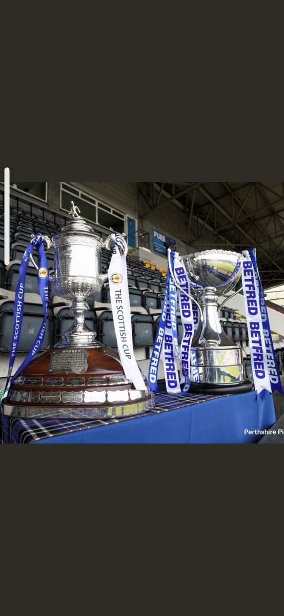Friday 3rd December @ 9.30am, we will have both The Scottish &amp; League cups in Practice courtesy of St Johnstone FC. Pop in for a photo with the trophies in South Methven Street.