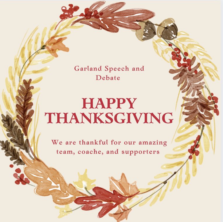 Garland Speech & Debate tweet media