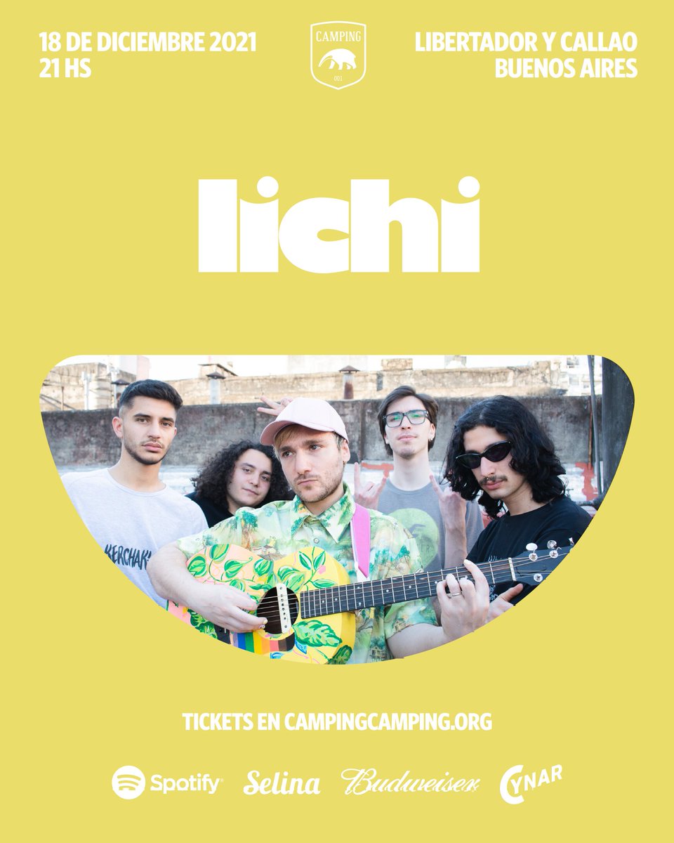 lichigrams's tweet photo. LICHI en CAMPING 18/12 con BANDA EXTENDIDA 🌈 ÚLTIMO SHOW DEL AÑO
🎟️ ENTRADAS: https://t.co/6NNjVuz3ib https://t.co/b6JPX3X0vY