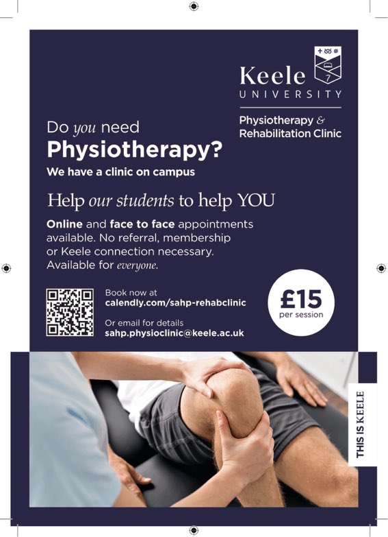 Keele University Physio & Rehab Clinic tweet media