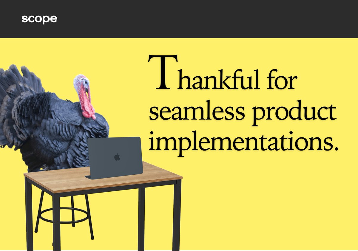Scope_inc's tweet photo. Happy Thanksgiving from the @Scope_inc team! https://t.co/sU3I5Zlbsh