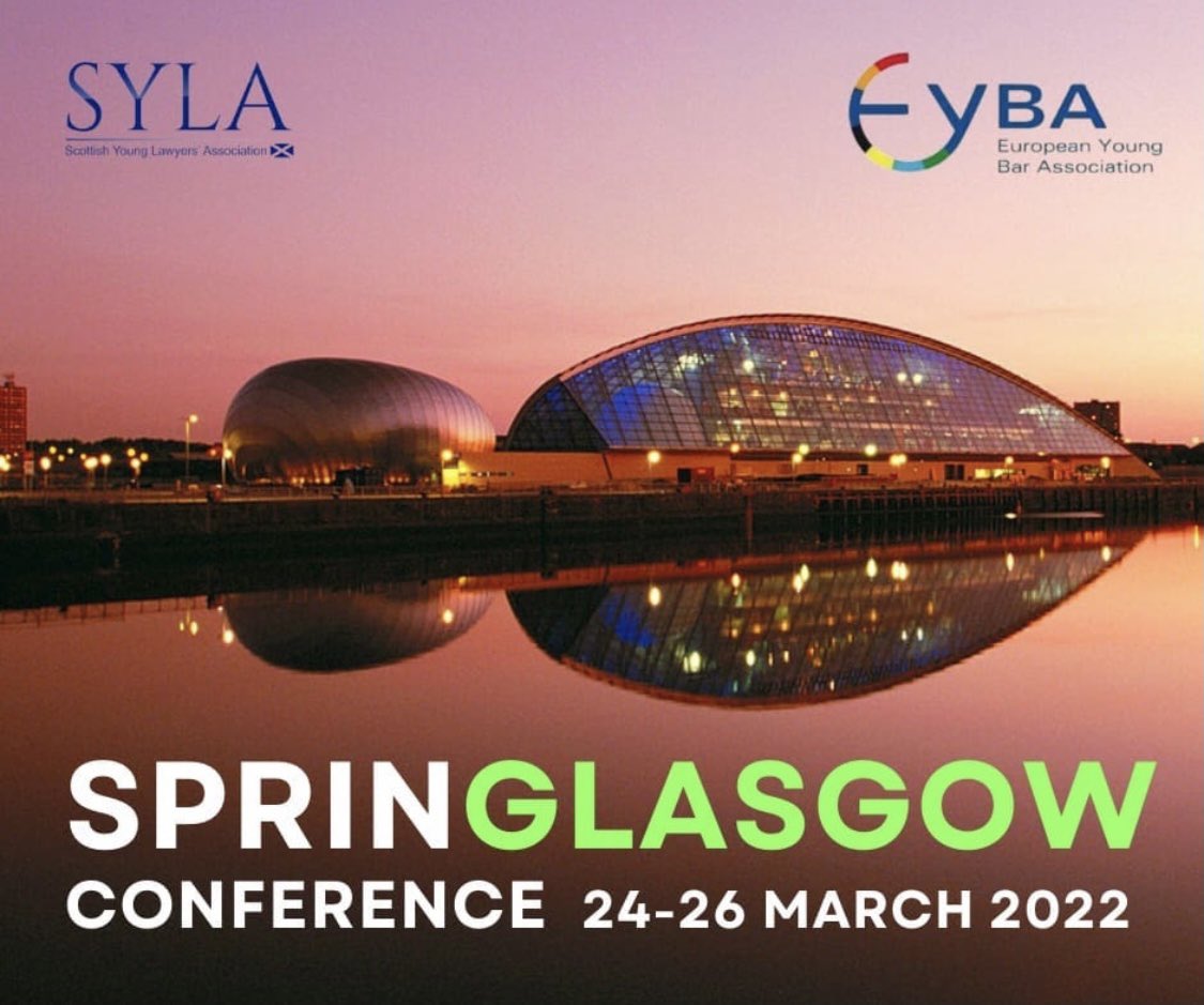 👉🏻SAVE THE DATE - EYBA SPRING CONFERENCE 2022 - Glasgow 
More details coming soon