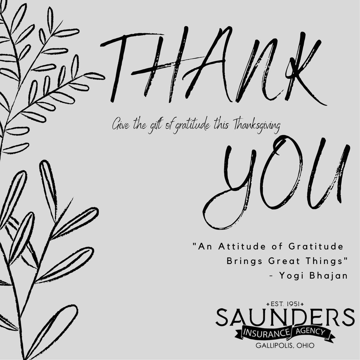 THANK YOU 🙏🏼🍁 HAPPY THANKSGIVING