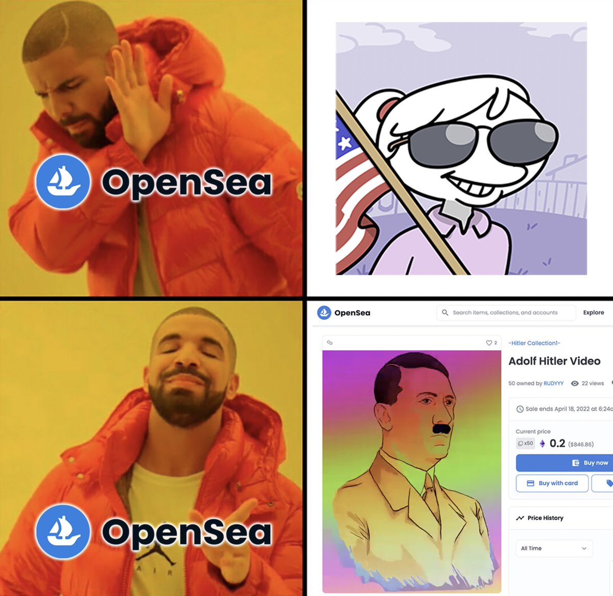 Ckc2022's tweet photo. @opensea the grupenfurres of decentralisation https://t.co/XVdOPbtuYP