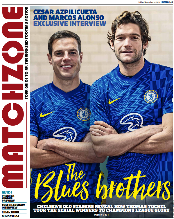 metrosportHQ's tweet photo. Chelsea are flying high in the Premier League and in Friday's #Matchzone we have an exclusive chat with their two longest-serving players. https://t.co/WJ7Fblwn79