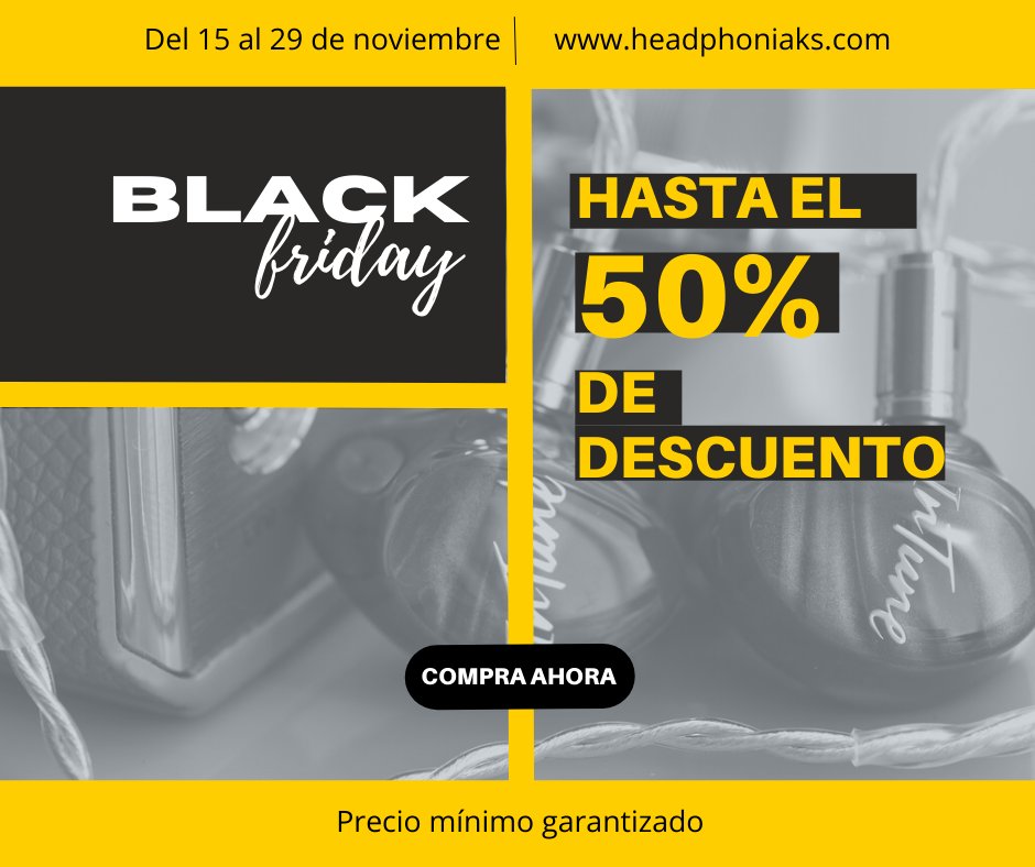 Headphoniaks's tweet photo. Los mejores descuentos del año ya en Headphoniaks. 

iBasso, Shanling, Rega, Grado, Audeze, Sivga, Jamo...¡Y muchas marcas más! 

#blackfriday #descuentos #BlackNovember https://t.co/u8lnCTIYZK