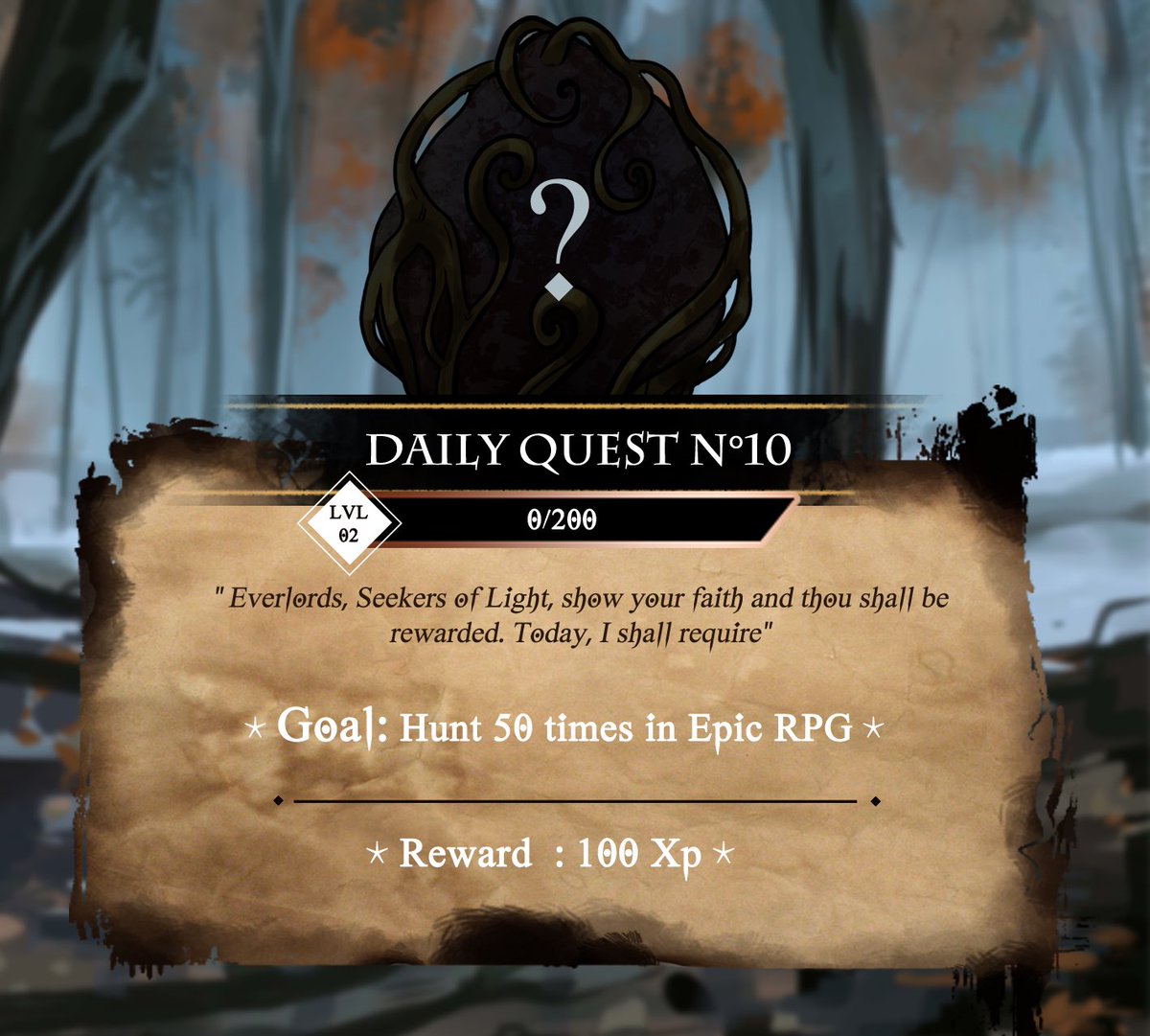 TheEverlore's tweet photo. Daily discord quest is live ! Let’s level up the discord all together ! https://t.co/j37N16JG4X #rpg #NFTGame #NFTCommunity https://t.co/FbOKCzgxY7