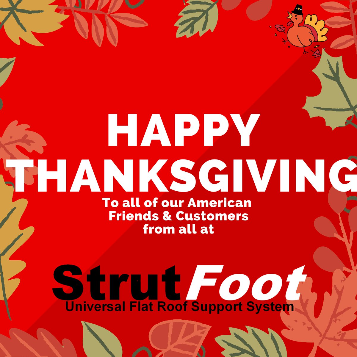 Strut_Foot's tweet photo. We would like to wish a happy thanksgiving to all of our American friends, family and customers! Have a wonderful day and enjoy the celebrations!

#strutfoot #strut #strutdirect #happythanksgiving #thanksgiving https://t.co/2Hei4lxLjP