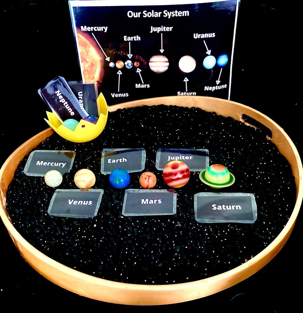 ThatsElementary's tweet photo. We had an out of this world time! #Reading #MyPlaceInSpace☄️by @RolandHarvey1 &amp; Joe Levine Reaching for the #stars #stargazing #constalations 🌌 #creating own #star #collage 🌃 #learning about #planets 🪐 in our #solarsystem with #sensoryTray #made #starWands 💫&amp; #Space #CalmJar https://t.co/zFf4AgPTOI
