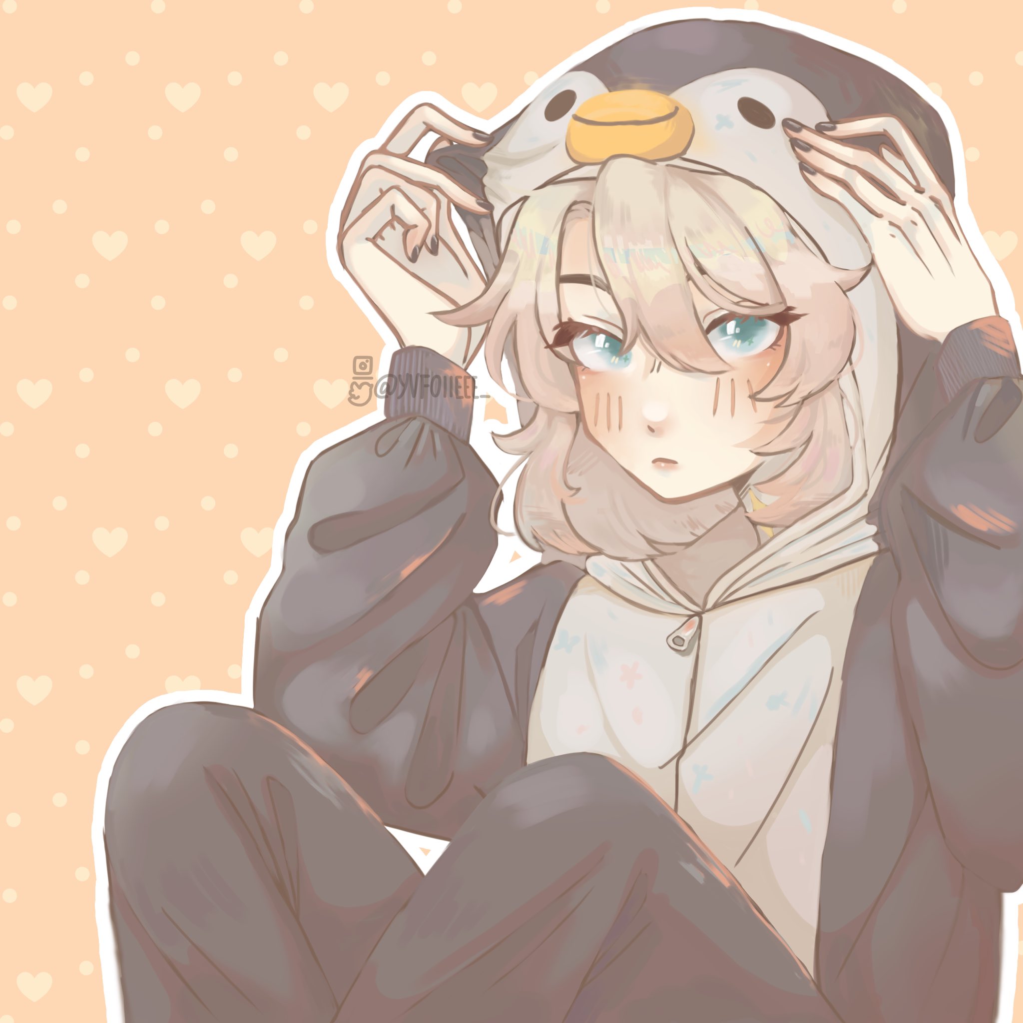 foiii on X albedo in penguin onesie GenshinImpact genshinimpactfanart Genshinfanart Albedo https t c9DMJRlYlU X
