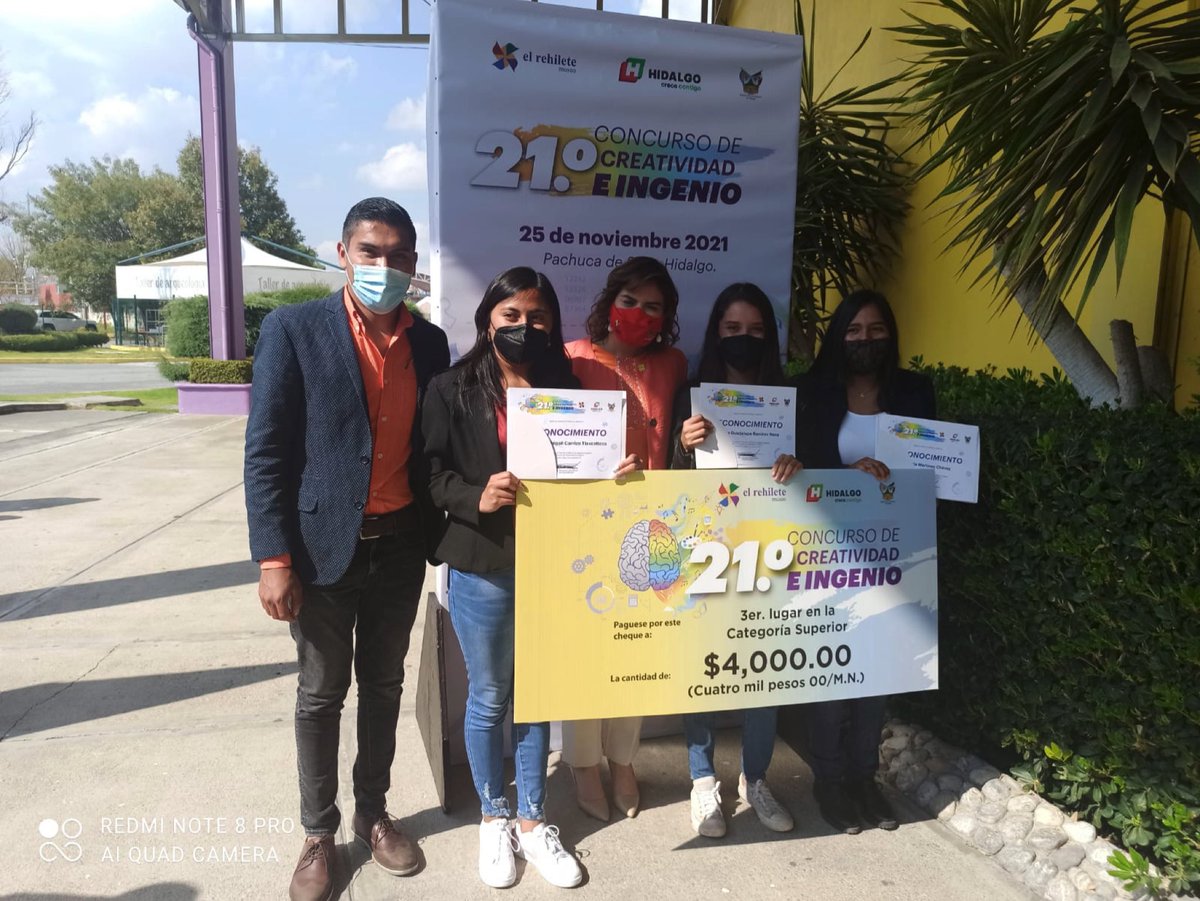 IscITESHU's tweet photo. Muchas felicidades a nuestros estudiantes y su asesor por haber obtenido el 3er. Lugar en la Categoría Superior en el 21vo. Concurso de Creatividad e Ingenio organizado por Museo El Rehilete. #OrgullosamenteISC #OrgullosamenteITESHU https://t.co/SPJ74nwxRO