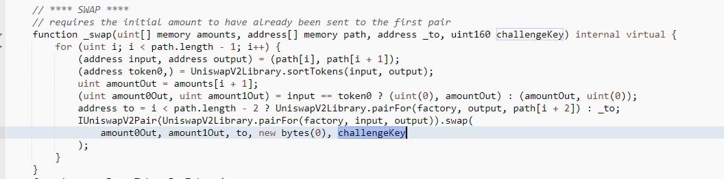 builderjaydub's tweet photo. @SnowdogDAO $SDOG rugpulled. Here's how:
1. Promised a 40M buyback happening on its own DEX Snowswap and migrated all liquidity from Joe
2. Snowswap contract requires a "challengeKey" to trade which only insiders knew it beforehand
3. Insiders backran the buyback and made 10M https://t.co/tfKDqA4t4I