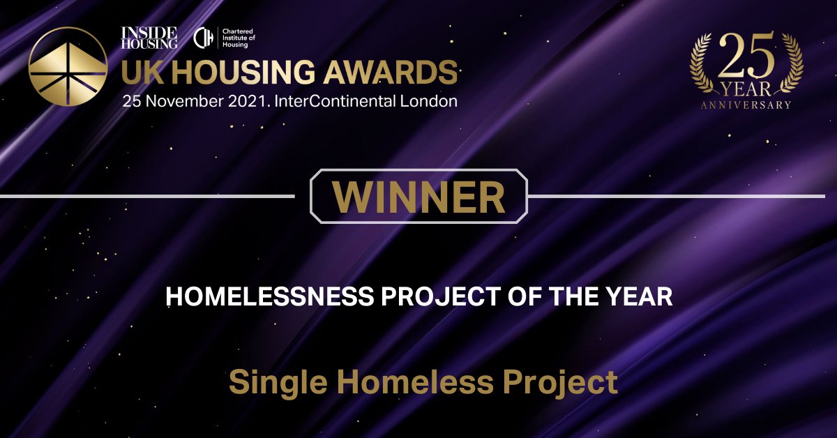 UKhousingawards's tweet image. Well done to Single Homeless Project @SHPcharity for winning Homelessness project of the year!

@UKhousingawards #UKHA