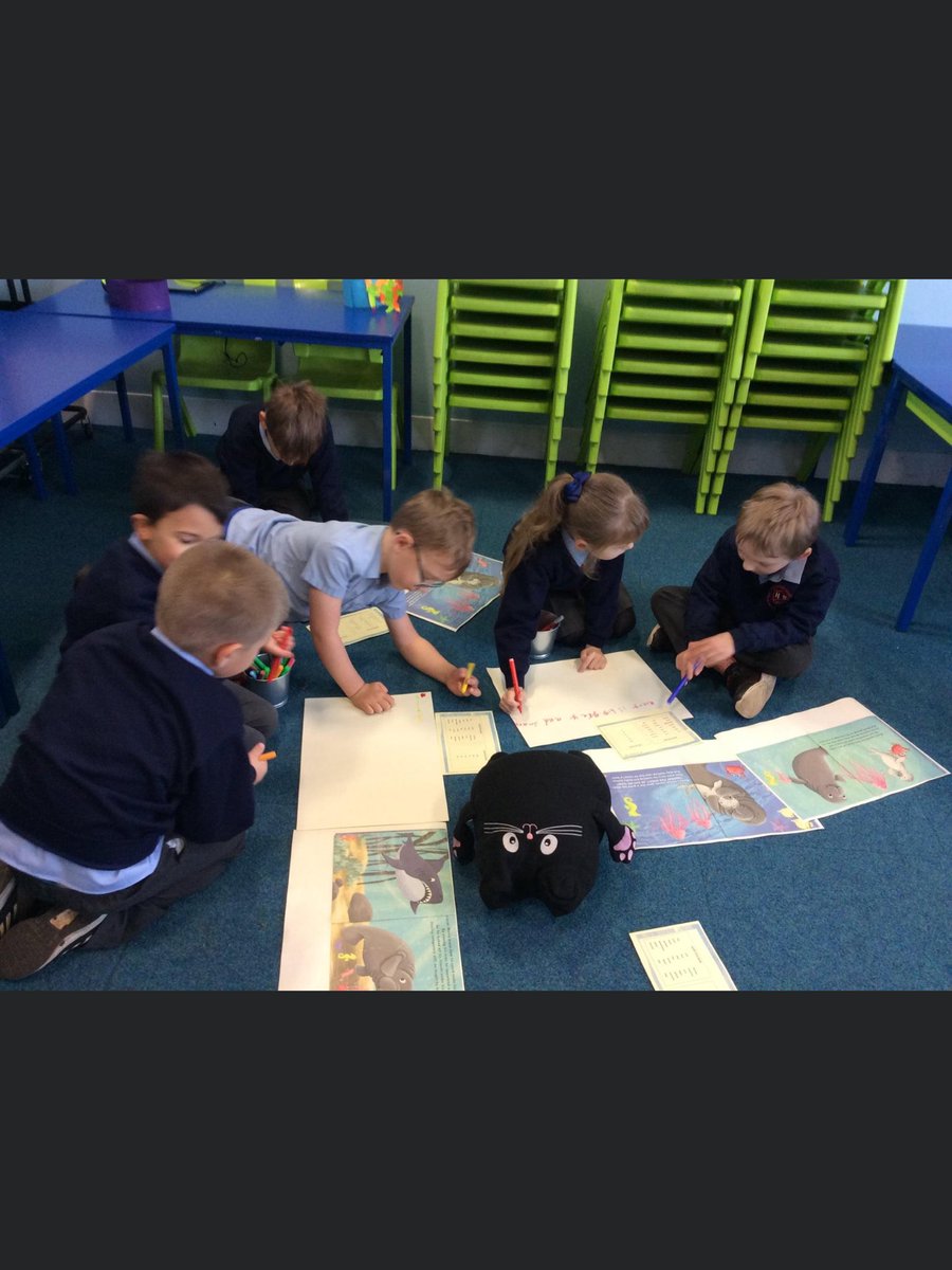 Yesterday KS1 were lucky to have been visited by author <a href="/NatPritchard1/">Natalie Pritchard</a> She read her book ‘Monty the Manatee’ with us, which is all about anti-bullying and believing in yourself. 
Children then performed a special sea school shuffle song and became authors themselves🐬🐠🐳