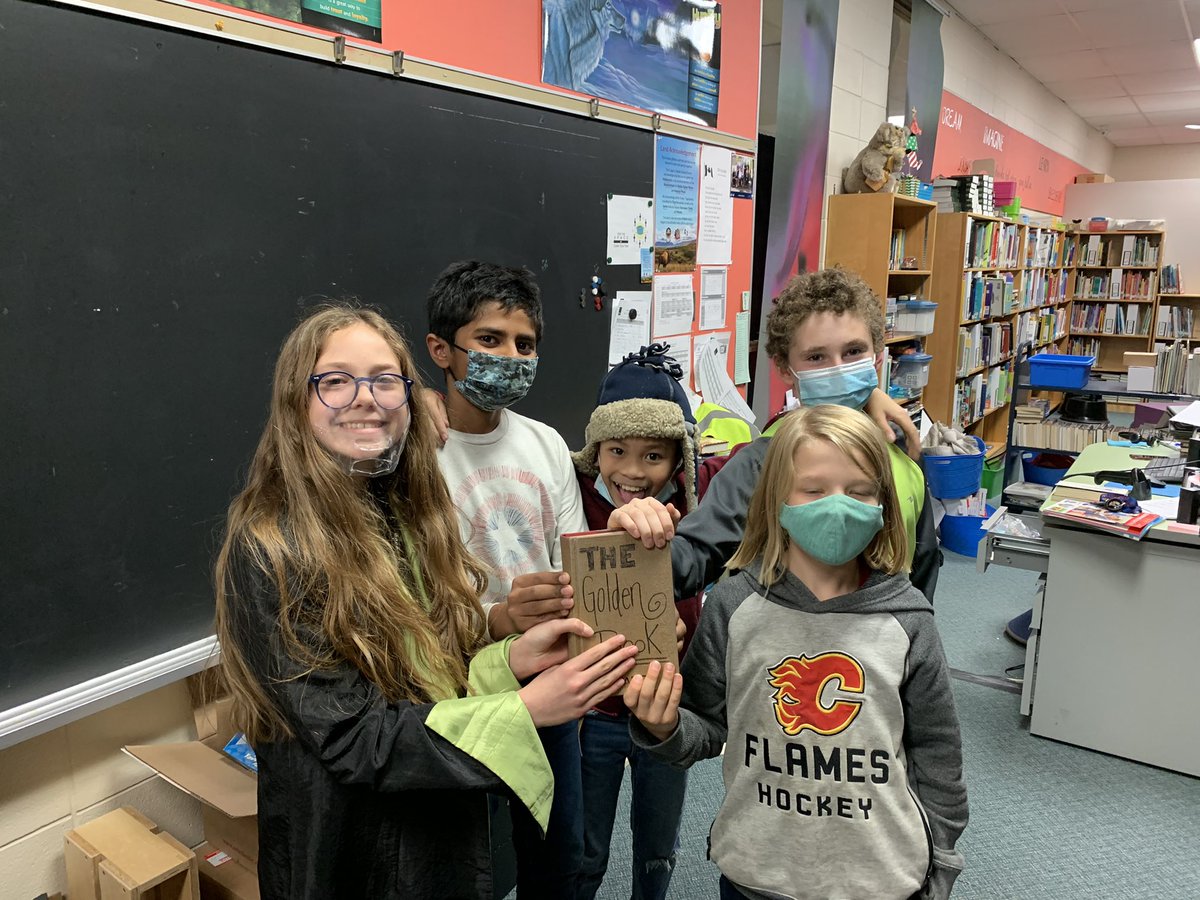 MrsGagneTeaches's tweet photo. The 4th Annual Golden Book Awards in grade 5/6 this afternoon. Everyone did an awesome job on their book trailers for our novel study of #FattyLegs 📚🎬 @Flipgrid https://t.co/mQ6airLBc4